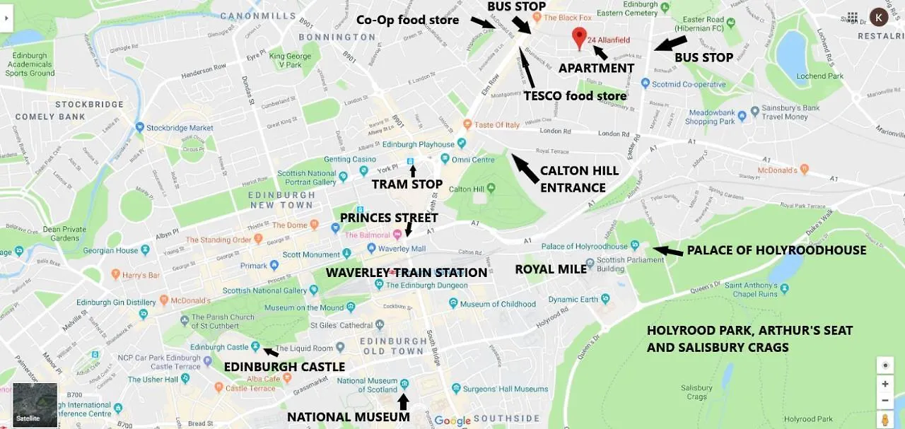 Daire Ideal Central Edinburgh Location With Free On-Site Private Parking Birleşik Krallık